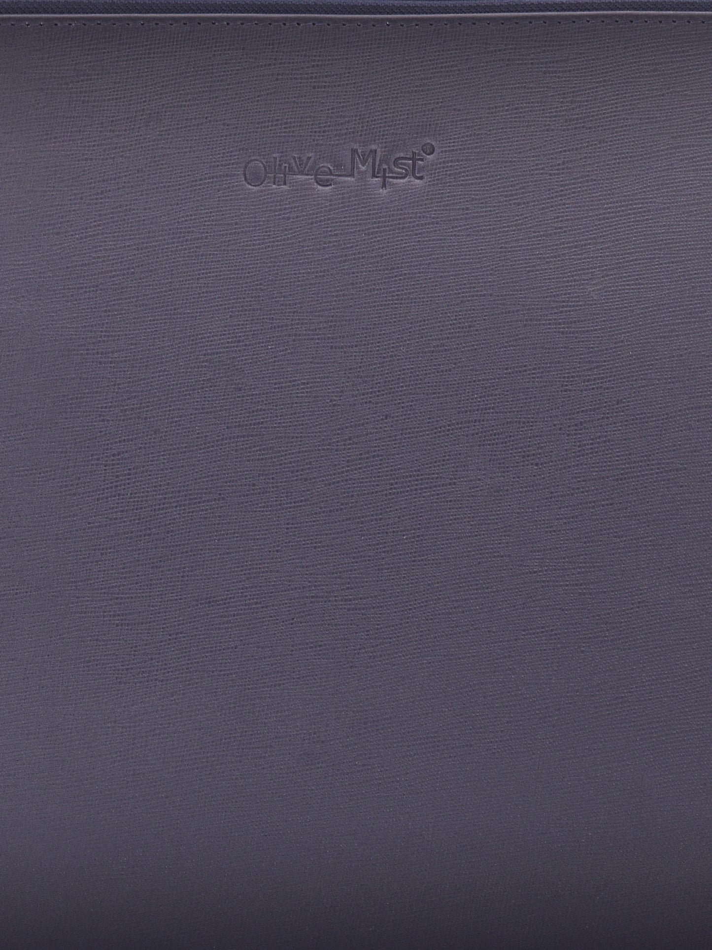 Unisex Blue Saffiano Textured Leather 16 Laptop Sleeve 14 Inch (OMLS-013-S-BLUE)