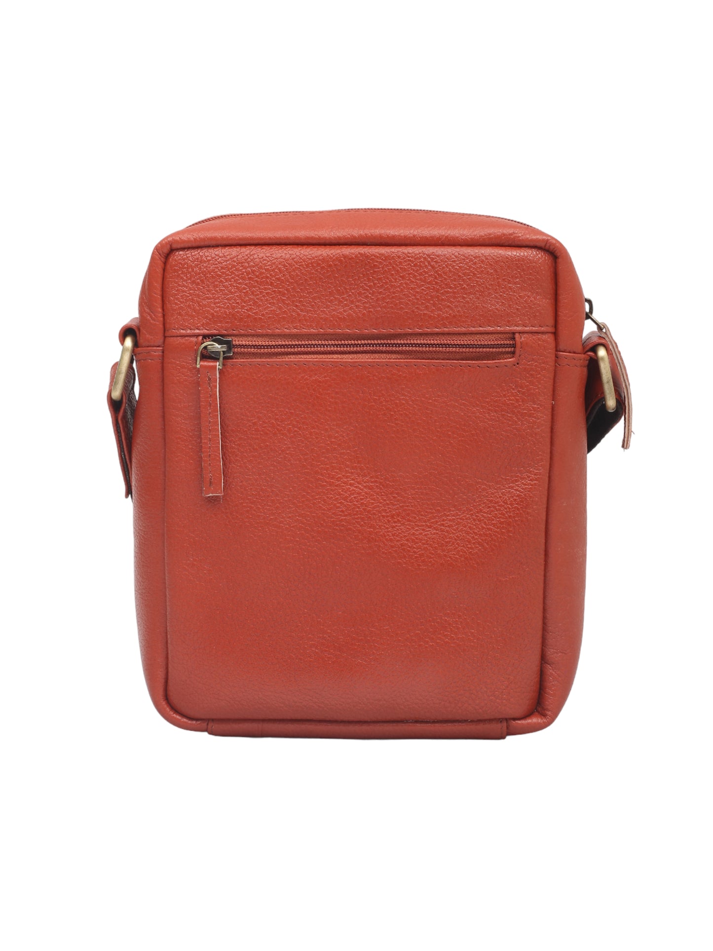 Unisex Tan Leather Messenger Bag for Travel (OMMB-034-TAN)