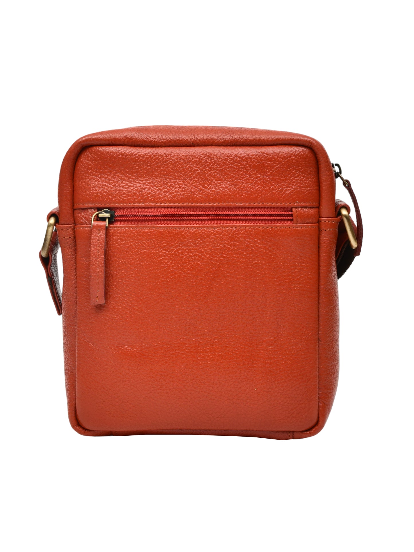 Unisex Tan Leather Messenger Bag for Travel (OMMB-033-TAN)