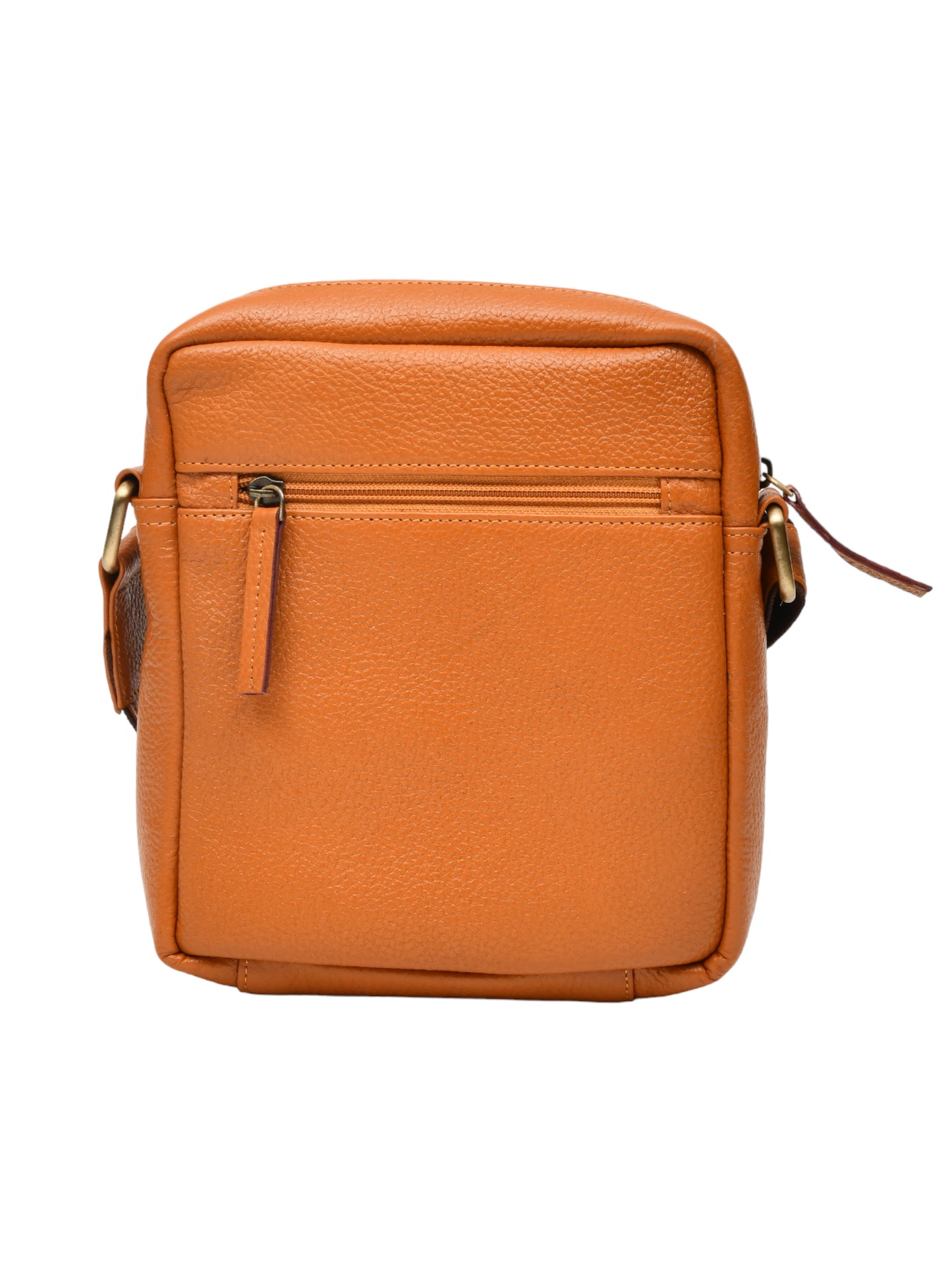 Unisex Mustard Leather Messenger Bag for Travel (OMMB-033-MUSTARD)