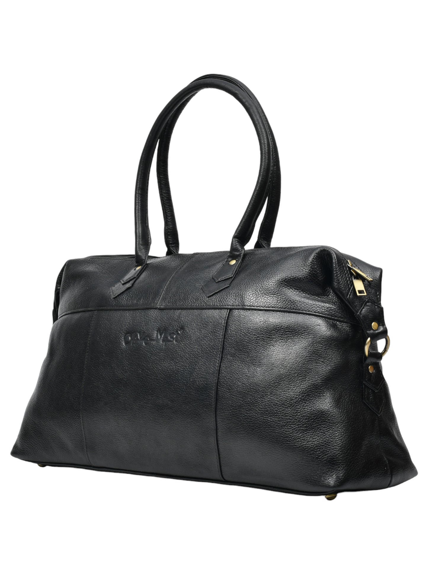 Genuine Leather Duffel Bag (OMDB-031-BLACK)