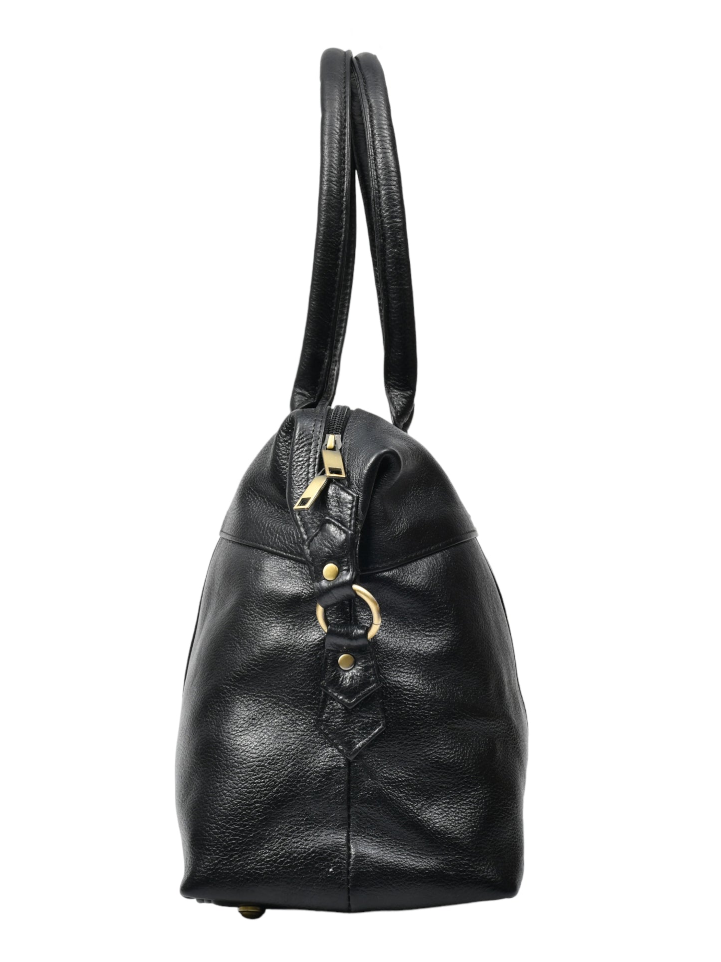 Genuine Leather Duffel Bag (OMDB-031-BLACK)