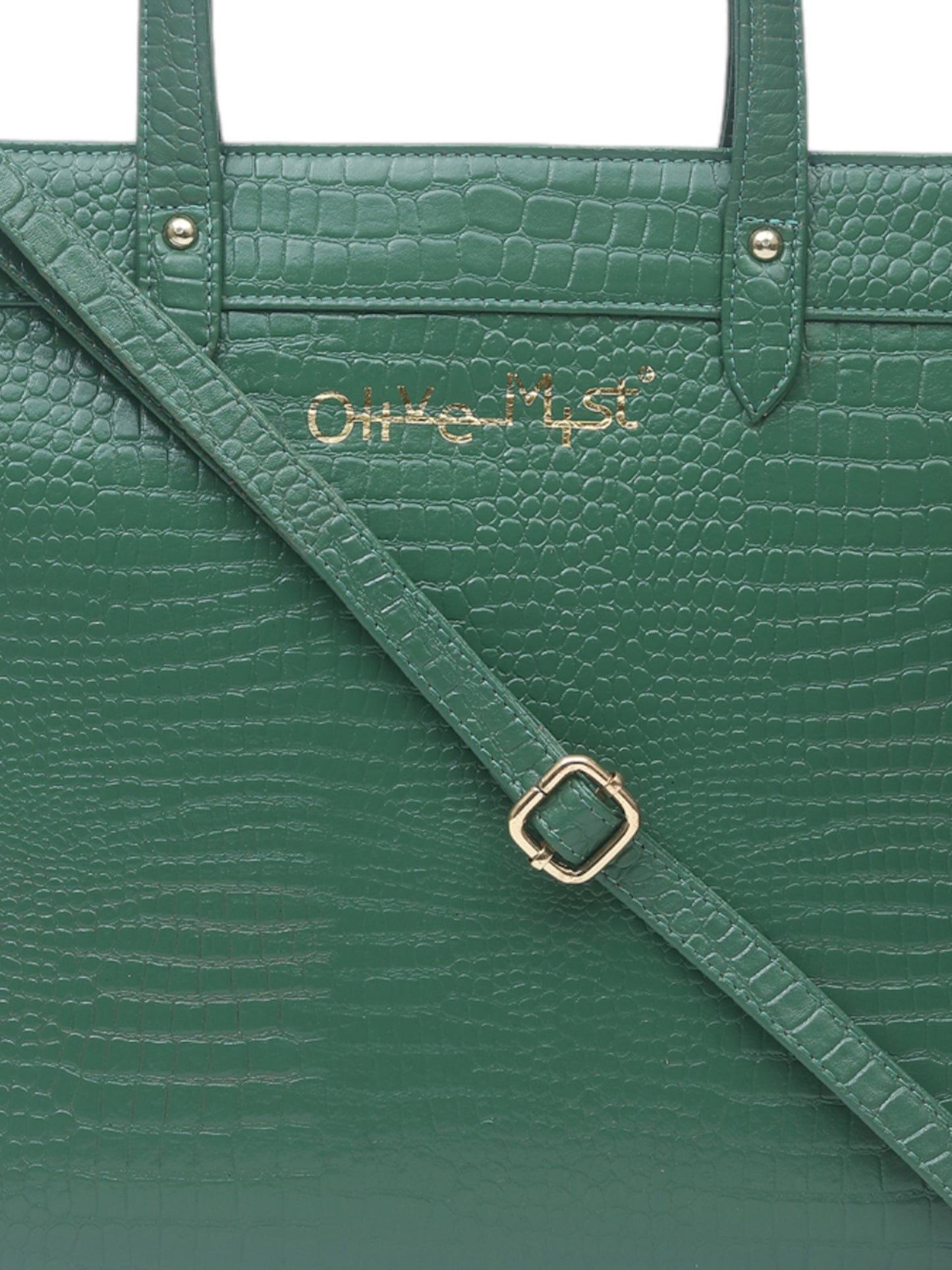 Women's Chic Textured Leather 16 Inch Laptop Bag (OMLBW-004N-GREEN)