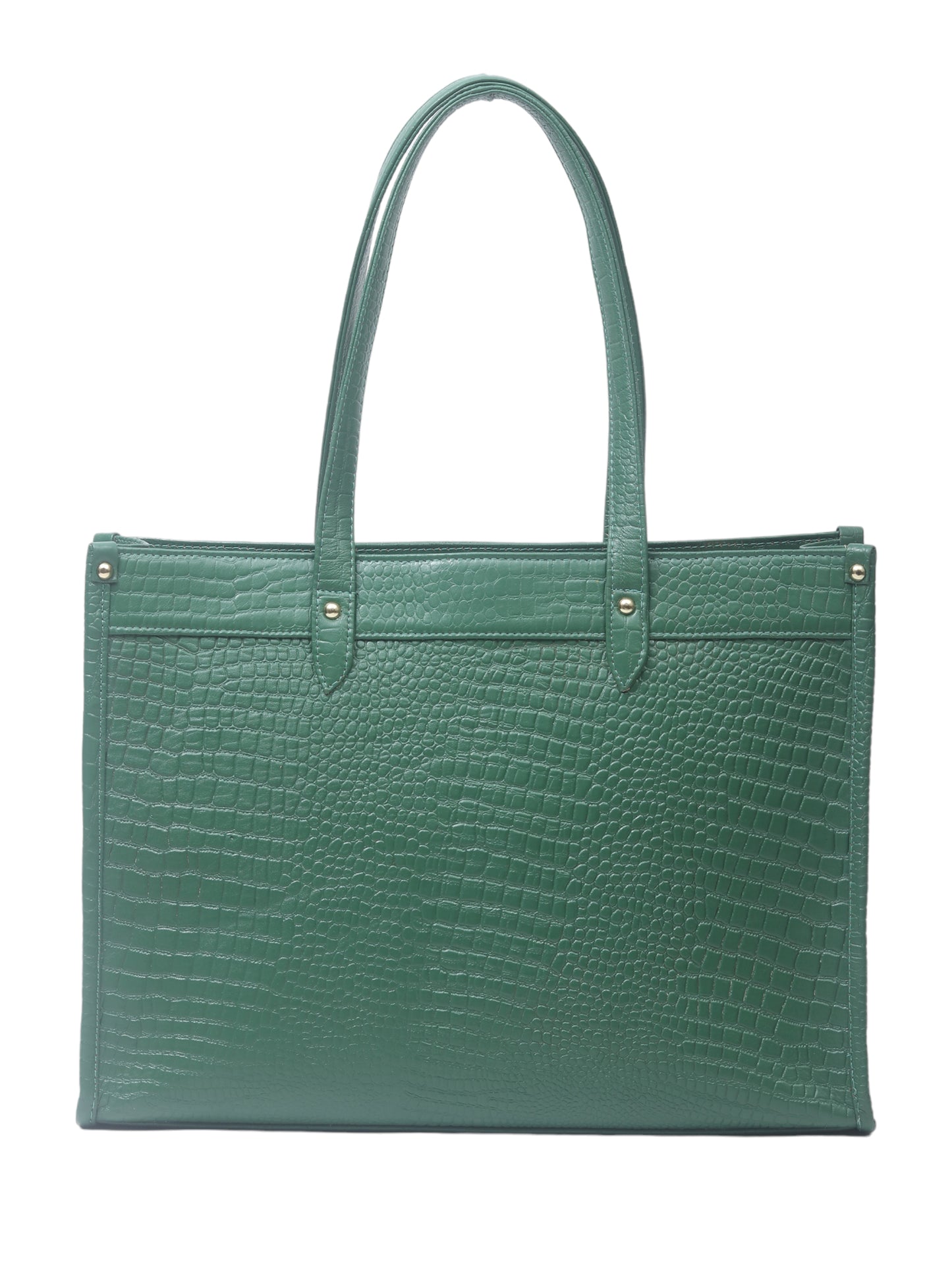 Women's Chic Textured Leather 16 Inch Laptop Bag (OMLBW-004N-GREEN)