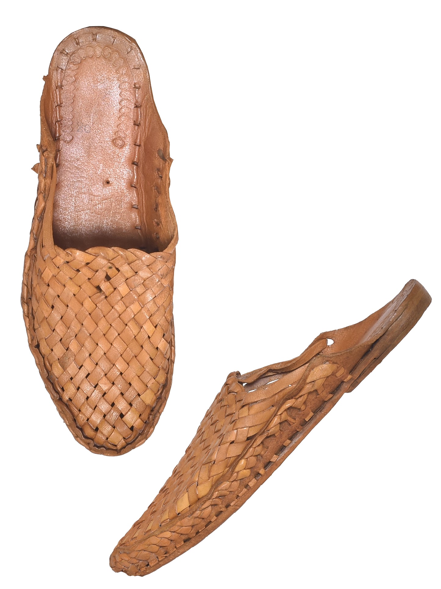 Men Tan Ethnic Handcrafted Leather Fisherman Kolhapuris (OMKP-001-TAN)