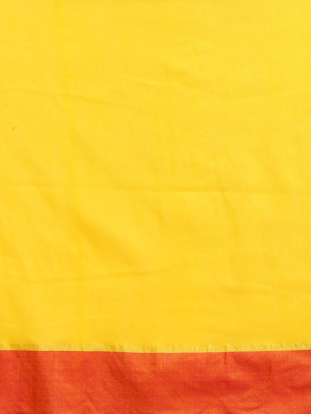 Yellow & Pink Pure Cotton Solid Bengal Handloom Soft Linen Saree (NASR2-40-YELLOW)