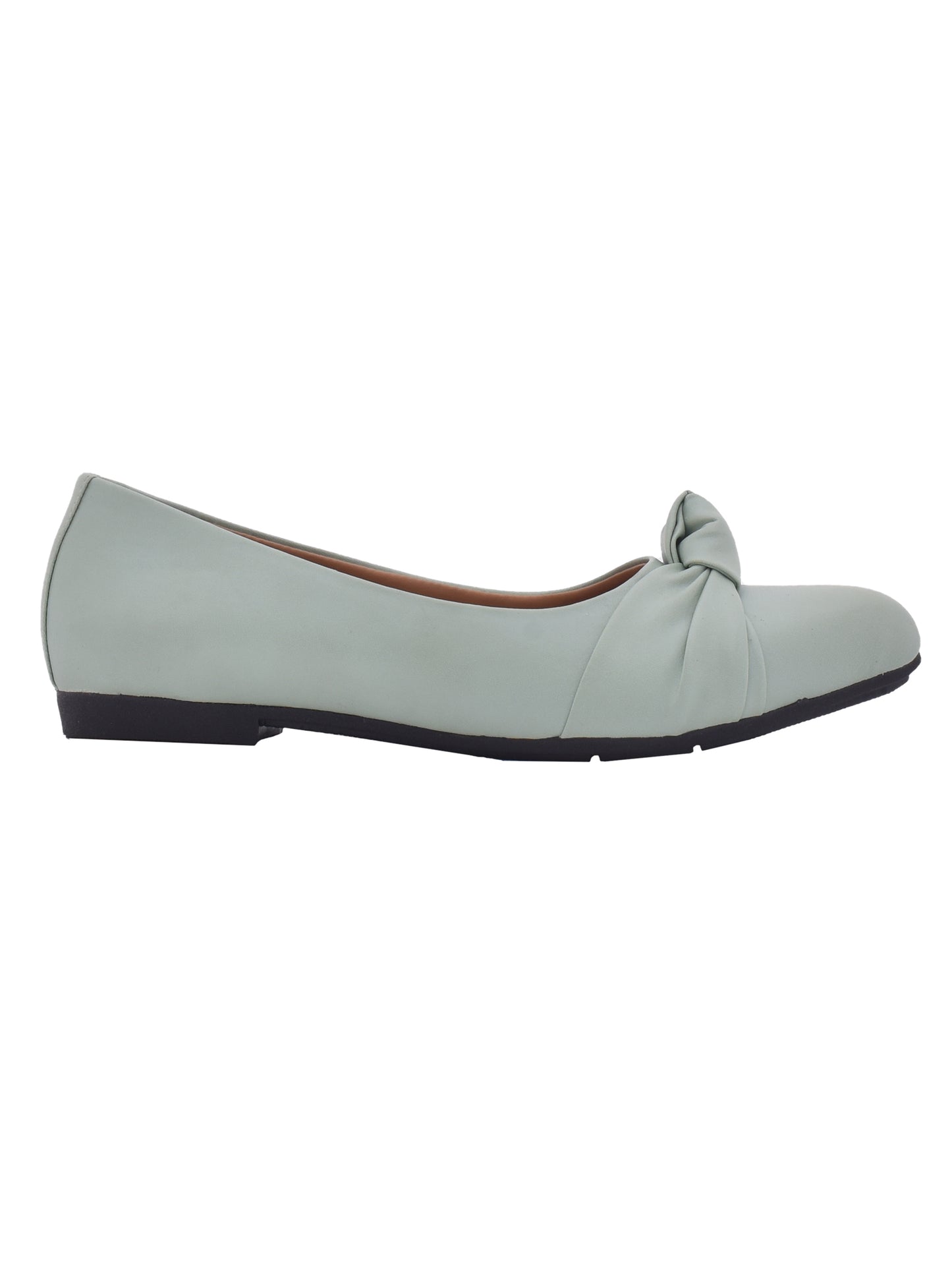 Women Mint Green Party Vegan Ballerinas Flats (OMFLT-1011-GREEN)