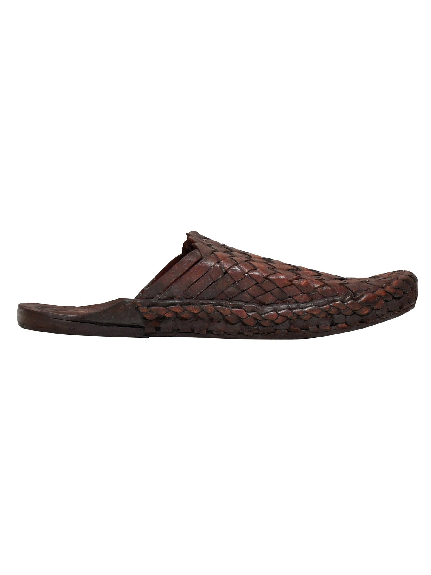 Men Brown Ethnic Handcrafted Leather Fisherman Kolhapuris (OMKP-001-BROWN)