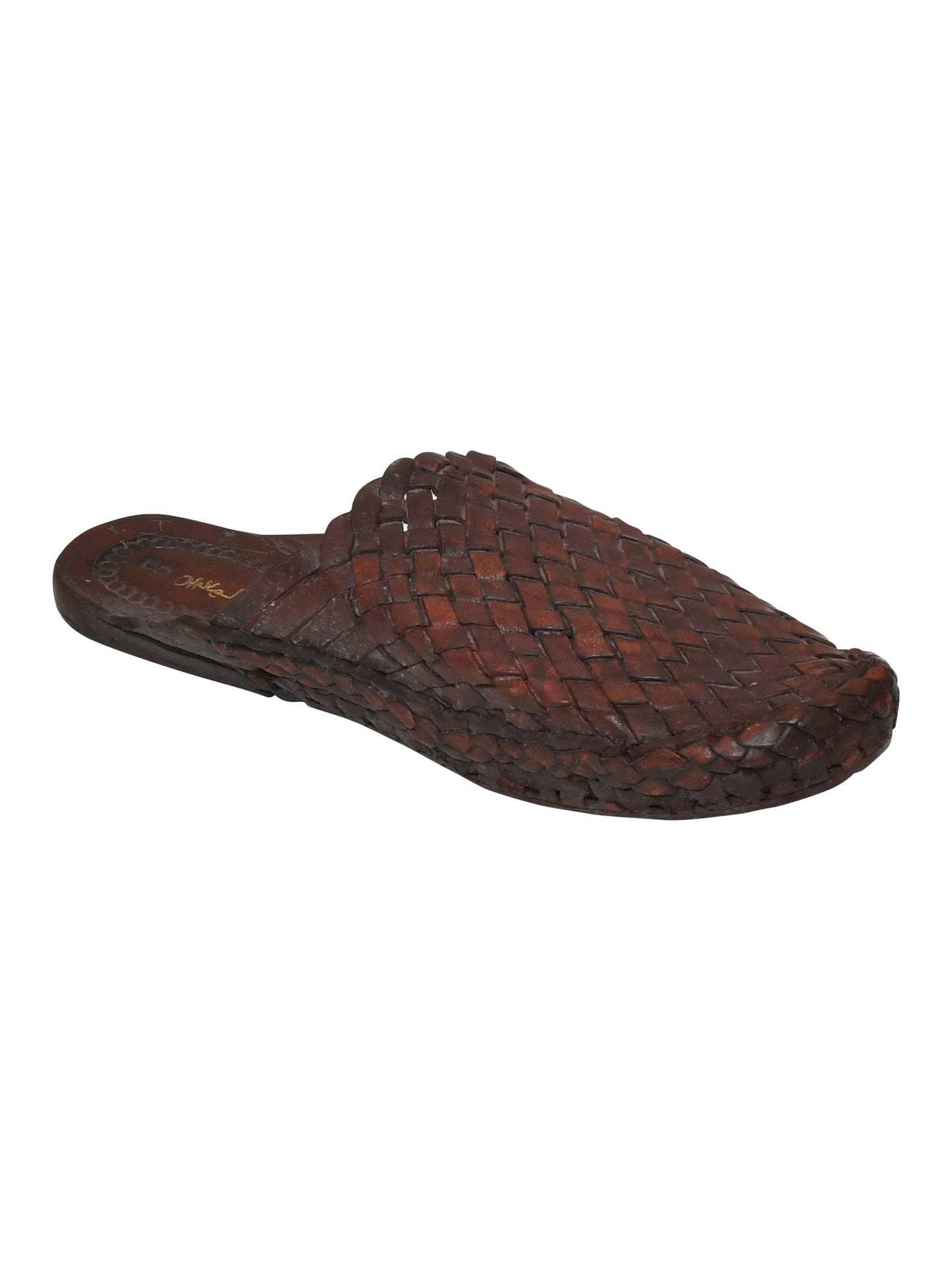 Men Brown Ethnic Handcrafted Leather Fisherman Kolhapuris (OMKP-001-BROWN)