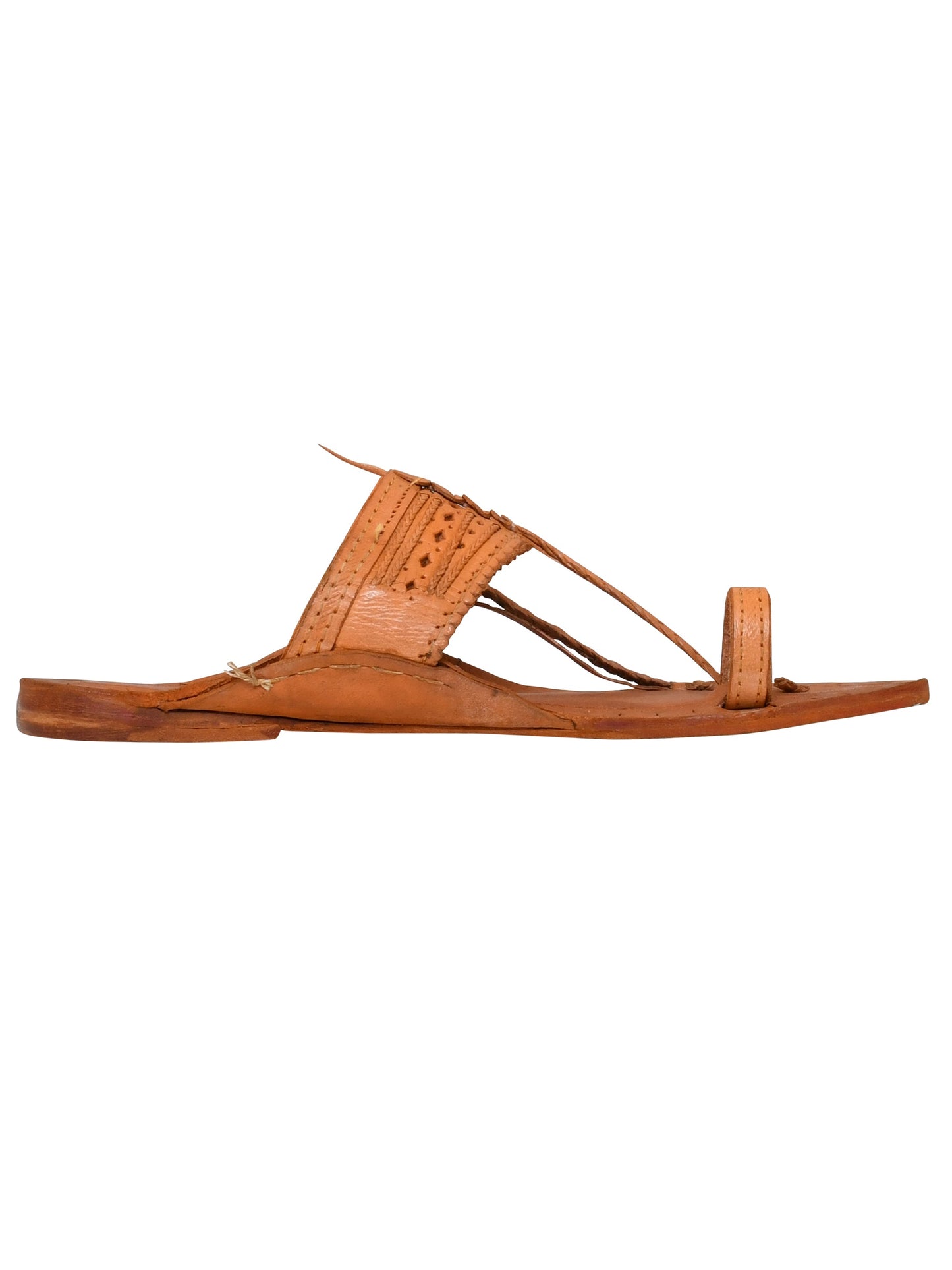 Men Tan Ethnic Leather Handcrafted Kolhapuri (OMKP-008-TAN)