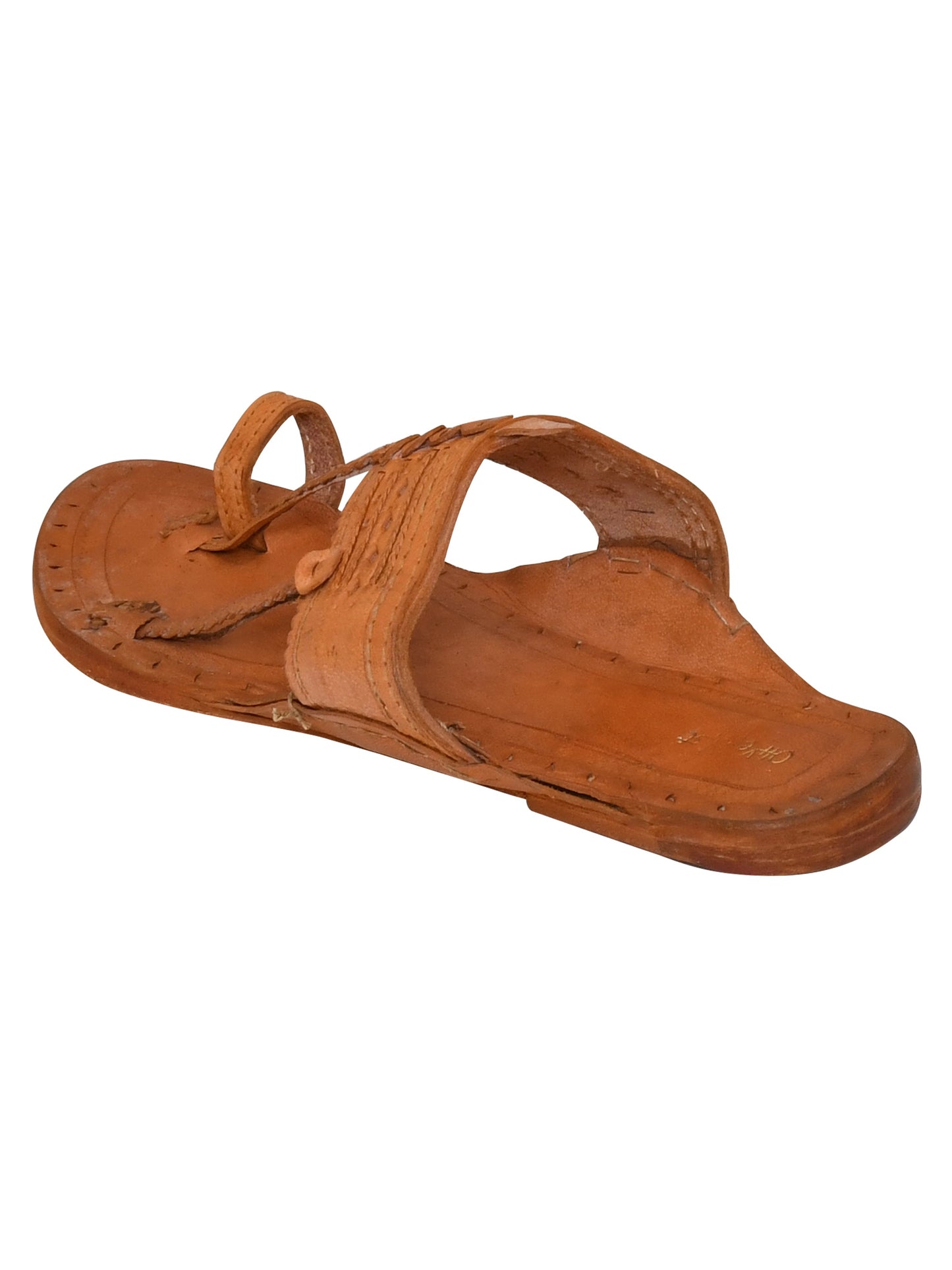 Men Tan Ethnic Leather Handcrafted Kolhapuri (OMKP-008-TAN)