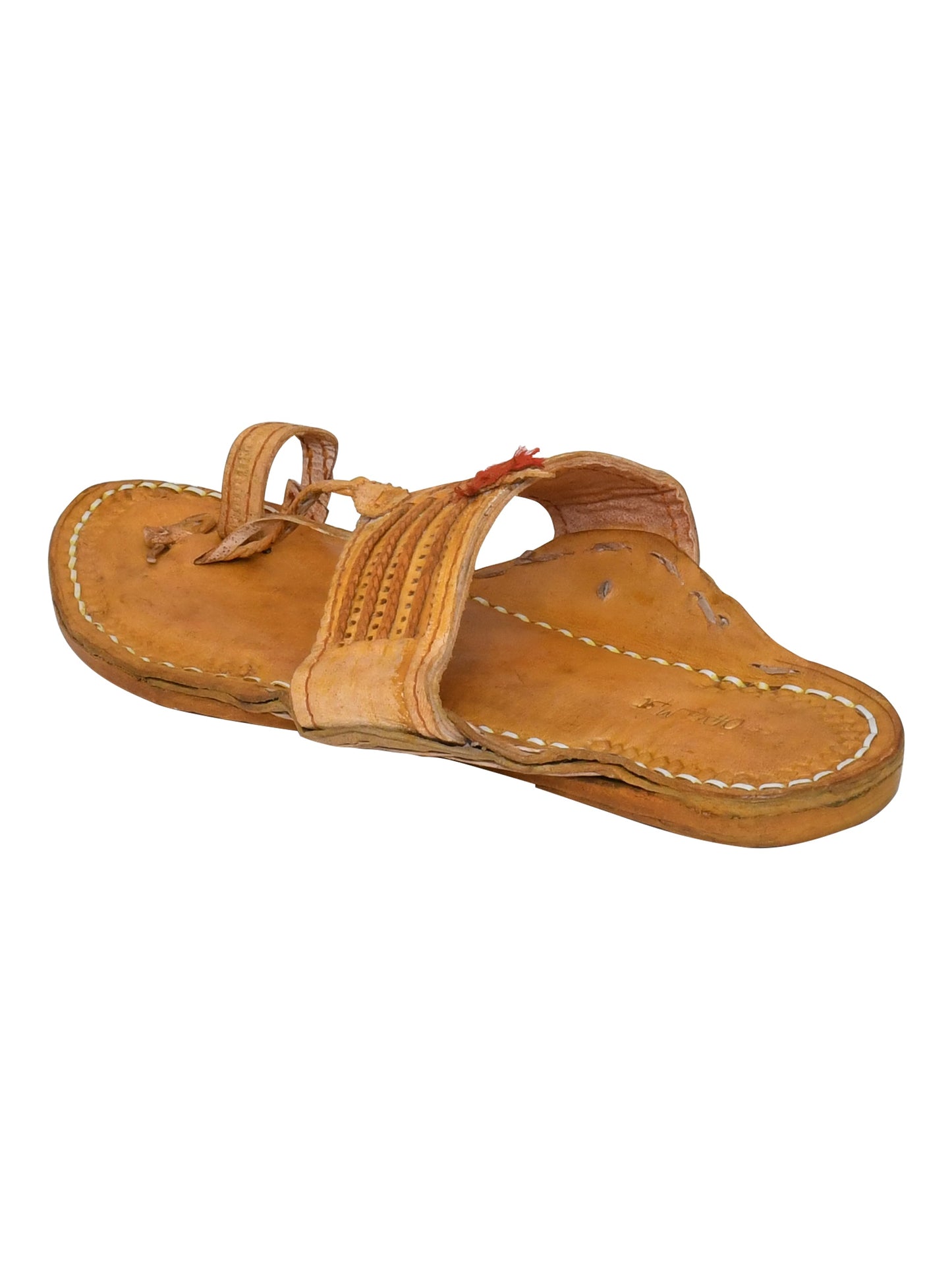 Men Tan Ethnic Leather Handcrafted Kolhapuri (OMKP-012-TAN)