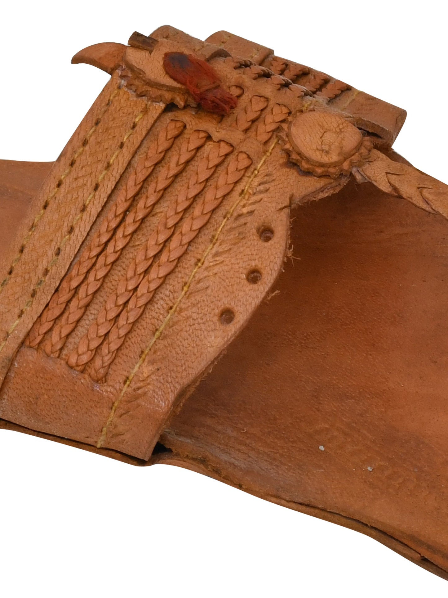 Men Tan Ethnic Leather Handcrafted Kolhapuri (OMKP-014-TAN)