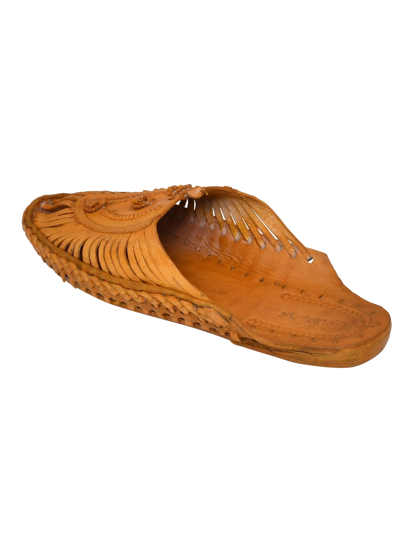 Men Tan Ethnic Leather Handcrafted Kolhapuri (OMKP-013-TAN)