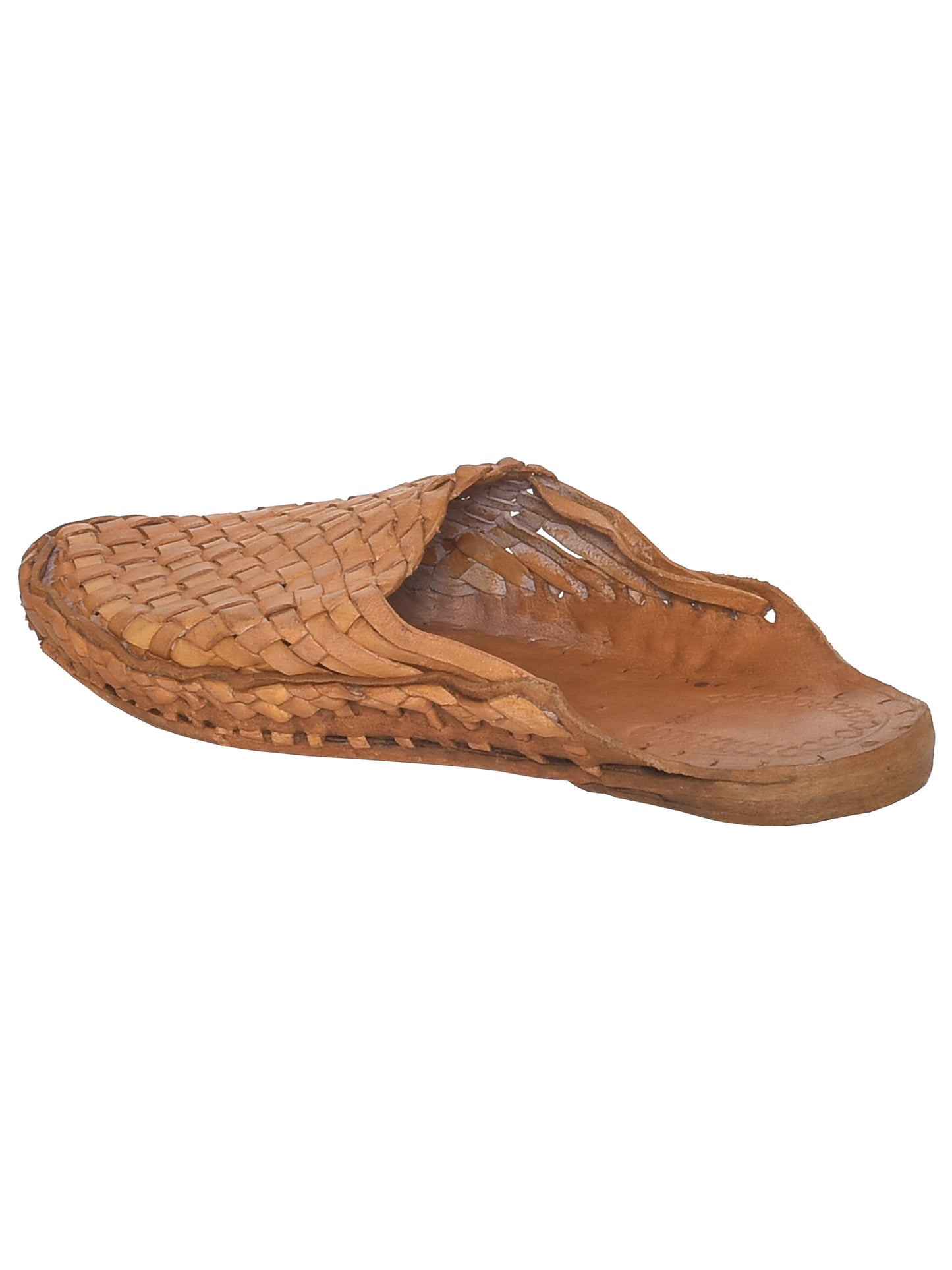 Men Tan Ethnic Handcrafted Leather Fisherman Kolhapuris (OMKP-001-TAN)