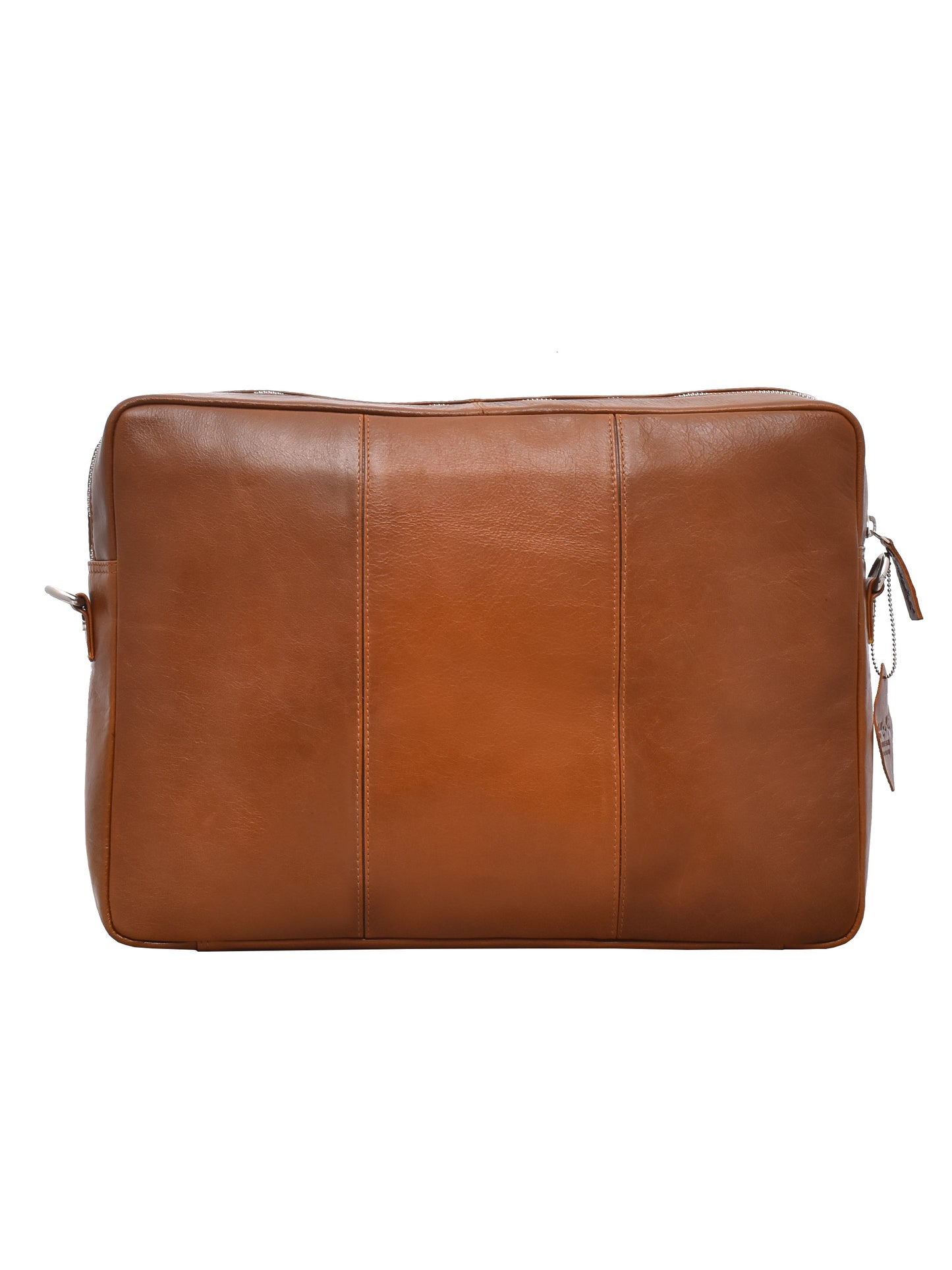 Unisex Tan Genuine Leather Laptop Bag 16 inch (OMLB-005-TAN)